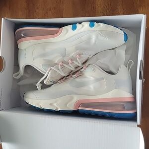 Air Max 270 React Nike Mens White Aqua size 8